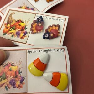 Thanksgiving Themed stud earrings 3 pack Set